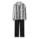 thumbnail image 4 of Puntoco Conjunto de dos piezas de pantalones Harlan de plástico de manga larga informal con estampado de moda holgado para mujer Puntoco Puntoco-8153, 4 of 6