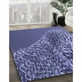 thumbnail image 3 of Ahgly Company Machine Washable Indoor Rectangle Transitional Purple Area Rugs, 2' x 5', 3 of 7