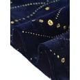 thumbnail image 5 of DARING DIVA Plus Size Mermaid High Low Hem Maxi Velvet Dress 4X Navy Blue, 5 of 6