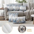 thumbnail image 6 of Blue Eucalyptus Coastal Outdoor Waterproof Pillow Covers, Beach Starfish Shell Nautical Decorative Square Throw Pillowcase Sofa Cushion Sham for Patio/Couch/Chair, 20"x20" 2 Pack, 6 of 8