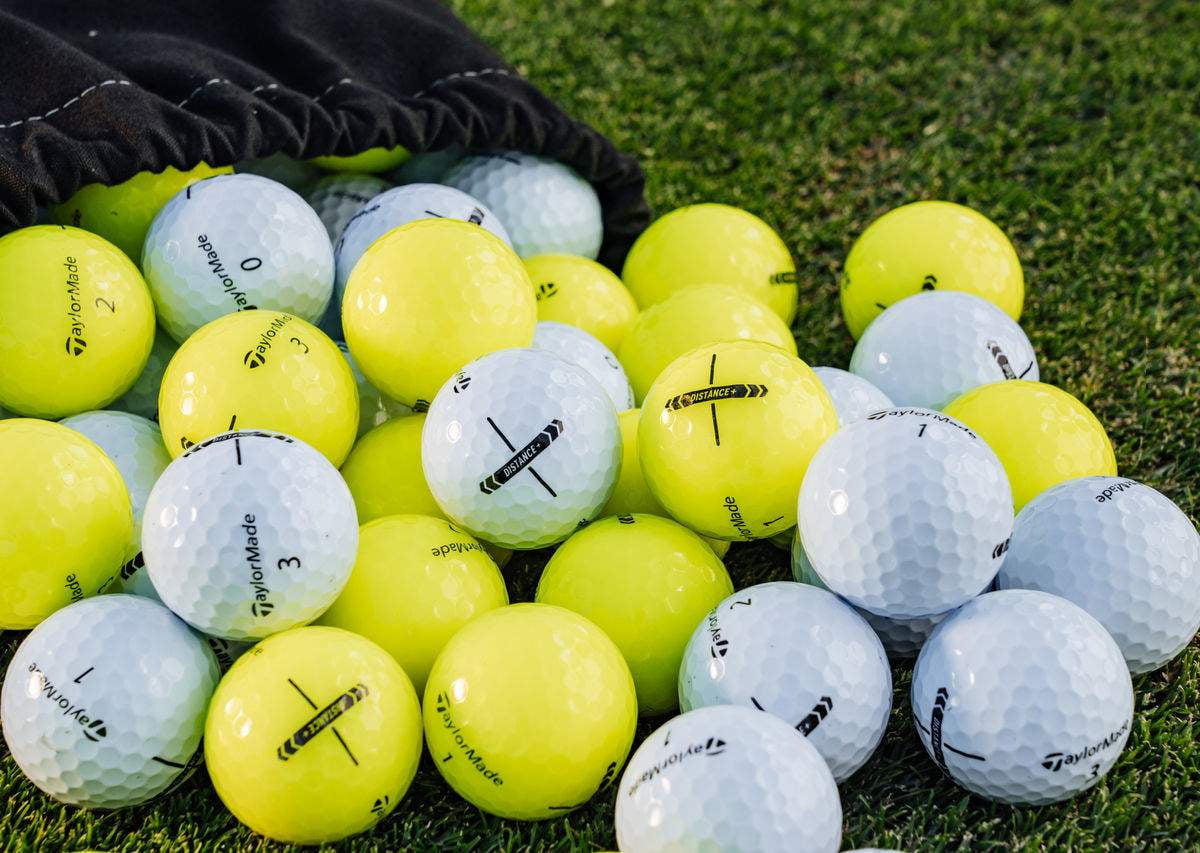 TaylorMade, Distance Plus Golf Balls, 12pk, White with Speed Core