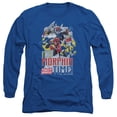 thumbnail image 1 of Power Rangers Morphin Time Long Sleeve Adult 18/1 T-Shirt Royal Blue, 1 of 1