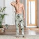 thumbnail image 2 of Fotbe green plaid Moose tree Pantalones de Pijama para Hombre, Pantalones de Dormir, Pantalones de Casa con Cintura Ajustable y Bolsillos-X-Large, 2 of 6