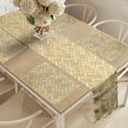 thumbnail image 2 of Ambesonne Neutral Color Table Runner & Placemats, Pastel Pavement Brick, Placemat 4 pcs + Runner 16"x72", Tan and Multicolor, 2 of 2