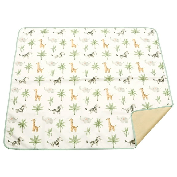 110*110cm Polyester Food Splash Chair Mat Waterproof Under High Chair Mat Non Slip Diary Baby Splat Pad Large Size Floor Splat Pad for Feeding