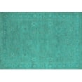 thumbnail image 1 of Ahgly Company Indoor Rectangle Oriental Turquoise Blue Industrial Area Rugs, 8' x 12', 1 of 4