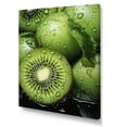 thumbnail image 2 of Designart "Kiwi Gardens Delight I" Food & Beverage Canvas Wall Art - Traditional Green Fruits Entryway Wall Art, 2 of 6