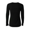 thumbnail image 2 of A4 SureColor Long Sleeve Cationic Tee Stain Release and Odor Resistant for Easy Care For Womens Color Black Size XS, 2 of 2