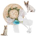 thumbnail image 3 of Sombrero para perro, mini sombrero de paja, sombrero mexicano divertido, decoraciones para fiestas, sombrero de hénice para perro, sombrero para gato, gorra el, 3 of 7