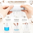thumbnail image 5 of 6 Pcs Cotton Bra Liners Boob Sweat Pads 3 Layer Rectangle Under Bra Pads Sweat Liners for Women Sweating Supplies White, 5 of 6