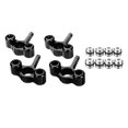 thumbnail image 2 of Piezas de repuesto de coche modelo RC, soportes de cubo de dirección con tuercas de tornillo para camión JLB Racing CHEETAH 4WD 1/10 Negro Baoblaze buje del nudillo de la dirección del coche rc, 2 of 7