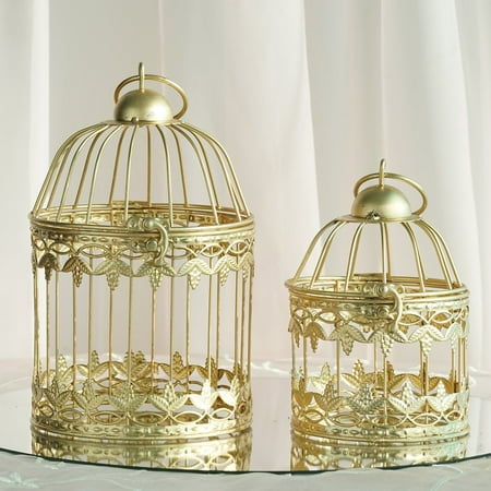 balsacircle set of 2 mini bird cages wedding party centerpieces