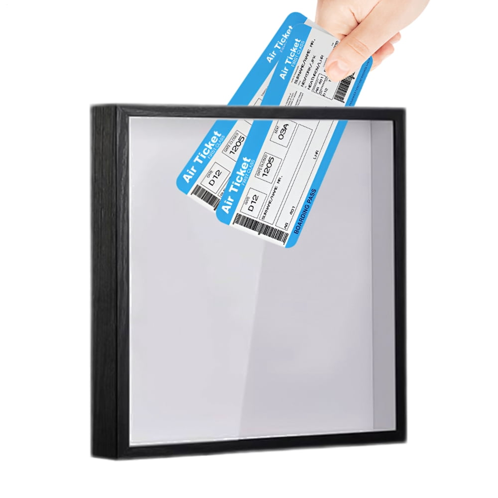 Ksruee Memories Frame Boxes Small Memories Box Travel Keepsake Box Travel Tickets Box Travel Collection Box Top Loading Shadow Keepsake Travel Box For Postcards Travel Photos excitement