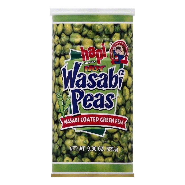 Hapi Snack Pea Green Wasabi, 4.23 OZ (Pack of 12)