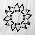 thumbnail image 2 of Sunflower T-Shirt | Pretty Flowers White Tee Gift, 2 of 5