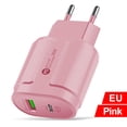 thumbnail image 2 of Cargador de teléfono móvil Candy PD12W, cabezal de carga de 2,4 A, adaptador tipo C, carga PD + USB, 2 of 5