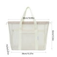 thumbnail image 3 of Hxlamzoo Clearance Supplies Travel Storage Bag Large Capacity Draining Storage Bag Dry Wet Separation Beach Bag Mesh Tote Bag, 3 of 6