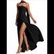 thumbnail image 2 of Vestido Tubo con Hombros Descubiertos y Diseño Lateral para Mujer, Ideal para Salir. Vestido Informal y Elegante. Negro M, 2 of 9