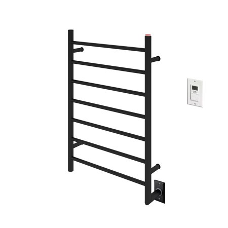 Ancona Comfort 7-Bar Hardwired Towel Warmer in Matte Black with Wall Timer  | Walmart Canada