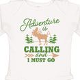 thumbnail image 4 of Inktastic Vintage Adventure is Calling and I Must Go with Moose Boys or Girls Long Sleeve Baby Bodysuit, 4 of 5