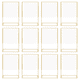 thumbnail image 2 of 12 Piezas de Soporte para Letreros de Acrílico, de Fotos Dorado de Doble Cara con Soporte Vertical, Soporte para Números de Mesa de Boda, Soporte para Menú, 2 of 5
