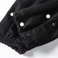 thumbnail image 5 of JOANKDMI Mens Athletic Pants Side Snap Button Sweatpants Elastic Waist Drawstring Joggers Casual Loose Relaxed Fit Basketball Workout Warm Up Trousers, 5 of 8