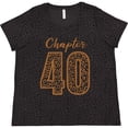 thumbnail image 3 of Inktastic Chapter 40 Fortieth Birthday Leopard Print Women's Plus Size T-Shirt, 3 of 5