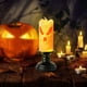 thumbnail image 1 of Candelabro de Halloween con Luz Led, Diseño de Calavera de Calabaza, Efecto de Llama Hueca de Doble Cara, Seguro y Reutilizable, Decoración de Bar para El Hogar, Esencial para Fiestas, Material Plást, 1 of 6