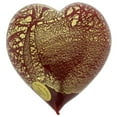 thumbnail image 4 of GlassOfVenice Murano Glass Red Gold Heart, 4 of 5