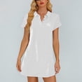 thumbnail image 5 of Avtoify Printed Short Sleeve Round Neck Loose Comfortable Short Nightgown Dresses for Women, 5 of 8