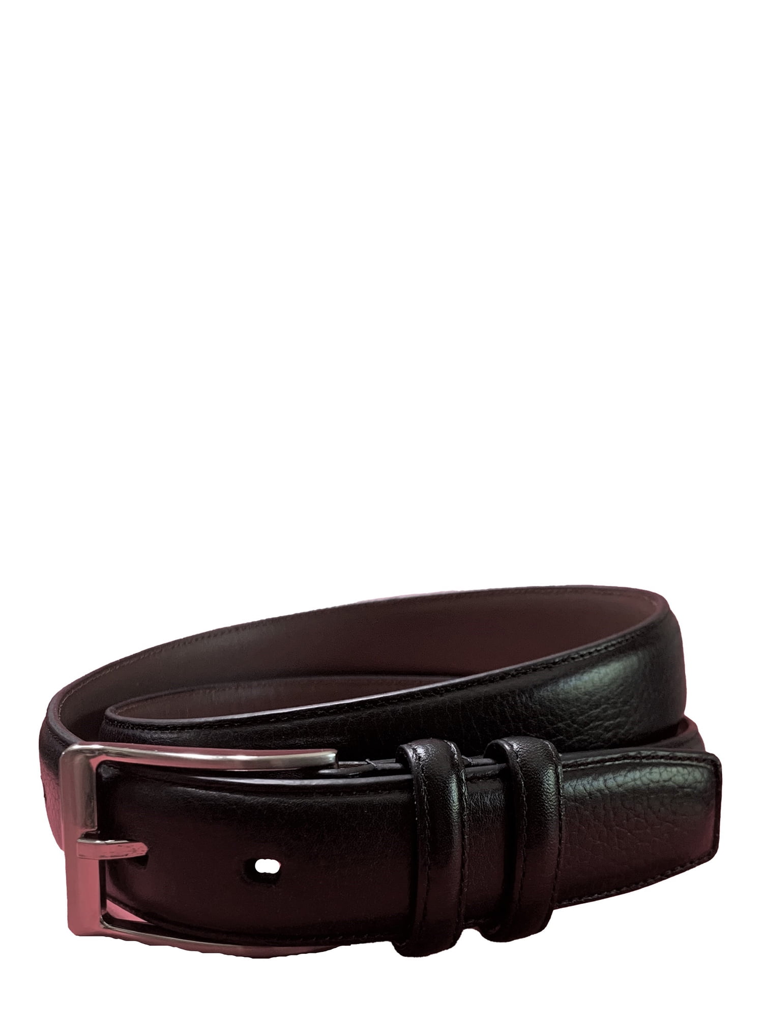 George Men's Genuine Leather Dress Belt, Black, 34