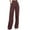 Brown, variant on Lmnyox Women's High Waist Work Pants with Pocket Lightweight Straight Leg Lounge Pants Dressy Casual Trousers