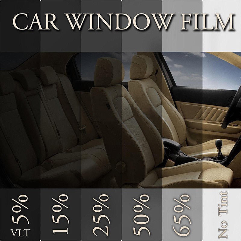 New Black Glass Window Tint Shade Film VLT 5% Auto Car House Roll 50cm*2M 