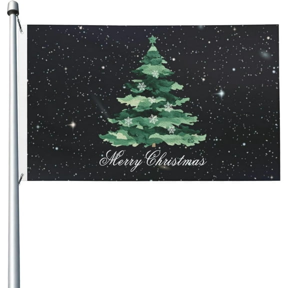 Christmas tree 3x5 Double Sided Flag Fade Resistant Banner Polyester Flag with 2 Brass Grommets For Indoor Outdoor71