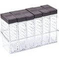 thumbnail image 1 of Paquete de 6 cajas de especias de plástico, especiero sellado para camping, para almacenar sal, pimienta y especias de cocina., 1 of 5