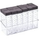 thumbnail image 1 of Paquete de 6 cajas de especias de plástico, especiero sellado para camping, para almacenar sal, pimienta y especias de cocina., 1 of 5