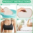 thumbnail image 5 of Austok 4 PCS Reusable Castor Oil Wrap for Breast,Soft Organic Castor Oil Wrap Reusable Washable Compress Breast Pads for Comfort Relaxing Sleeping Soothing Daily Use, 5 of 9
