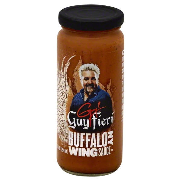 GUY FIERI, SAUCE BBQ BUFFALO NY WING, 12 OZ, (Pack of 6)