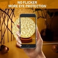 thumbnail image 5 of Handwoven Rattan Table Lamp with Wooden Base, USB Rechargeable Night Light, White - Compatible with Bedroom Living Room Decor, 5 of 5