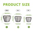thumbnail image 4 of Flower Pots Set of 3, 6/8/10 inch Round Ceramic Planter with Drainage, Modern Pots for Indoor Plants for Succulents & Office Decor, Slivery, 4 of 8
