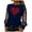 Navy, variant on Women's Sparkly Shirts Sheer Mesh Long Sleeve Valentines Day Tops Sequin Glitter Loose Tunic Y2k Blouses, 2XL Red