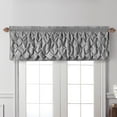 thumbnail image 5 of VCNY Home Carmen Grey Solid Color Rod Pocket Light-Filtering Curtain Valance, 60" x 20", 5 of 5
