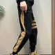 thumbnail image 4 of Pantalones deportivos masculinos ajustados de pana gótica para hombre, pantalones deportivos ajustados para otoño e invierno, medias cortas a rayas, oferta de bienvenida, talla XXXL, 4 of 5