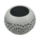 thumbnail image 2 of Farol solar de mesa para exterior | Luz LED con llama parpadeante | Lámpara solar inalámbrica de jardín en amarillo cálido | Lámpara de metal impermeable para patio, jardín y balcón, 2 of 5