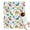 Colorful Dinosaurs Leaf, variant on Colorful Dinosaurs Leaf White Pattern Blanket,Comfortable Soft Lamb Wool Throw Blanket,All Season,Warm Lightweight Blankets for Sofa Bed Couch Living Room Chair,30"x40"