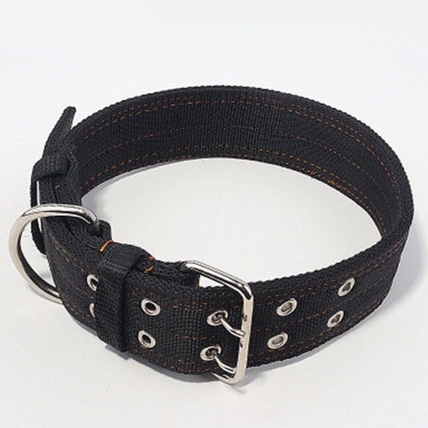 Pet Dog Collar Adjustable Nylon Fabric Dog Strap for Middle Large Pet