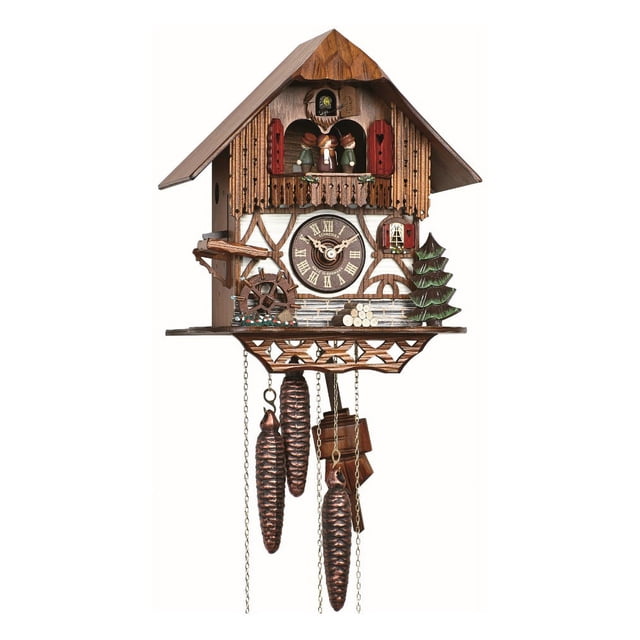 Horloge Coucou Maison Forêt Noire, Moulin Tournant-Roue