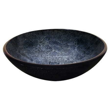 Yosemite Home Decor Deep Blue Round Glass Vessel Sink - Walmart.com