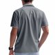 thumbnail image 4 of Blusa y camisa de manga corta con cuello vuelto para hombre, de verano, de malla, informal, holgada, con solapa y botones, de poliéster., 4 of 9