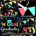 thumbnail image 4 of Black and White Next Stop High School Banner Hand-drawn Graduation Display Chalkboard Design Graduation Cap School Backdrop for Graduation Party High School Transition School Event, 4 of 9